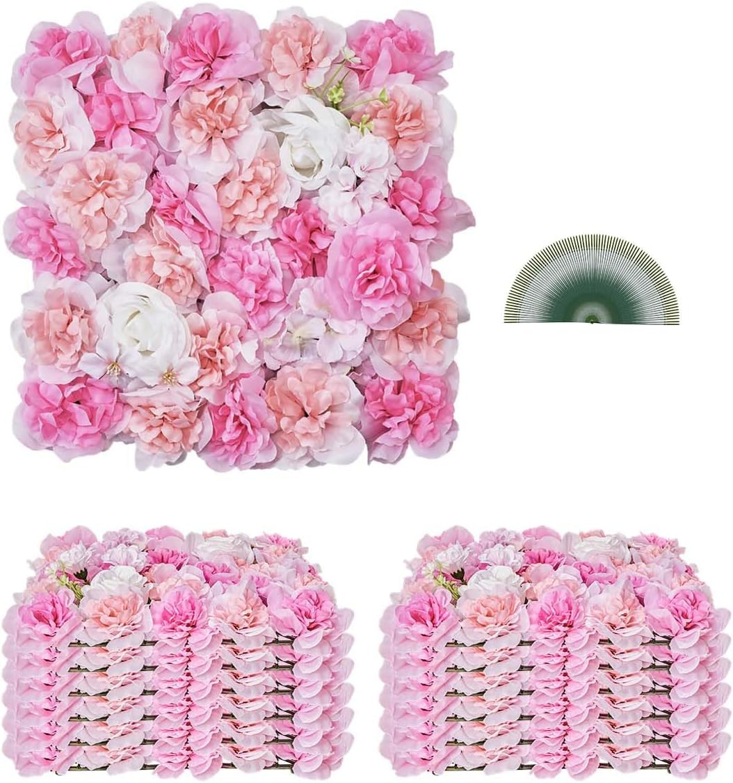 VEVOR Artificial Grass Wall Panels, 12 PCS 20 x 20 inch, 3D Combination Greenery Boxwood Panel for Indoor Outdoor Green Decor & Ivy Fence Covering, Privacy Backdrop Wall Hedge Screen for Garden