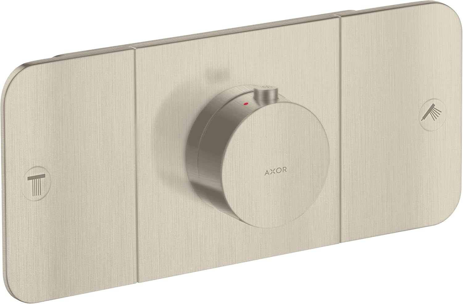 Modern 3-Handle 3" Wide Thermostatic Shower Valve Trim