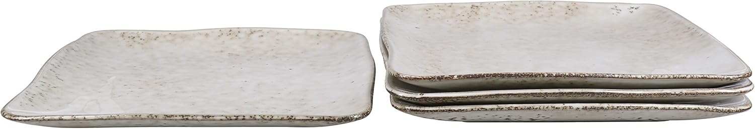 BIA Cordon Bleu 12pc Rustico Stoneware Dinnerware Set, Contains 12 Pieces, Cream (100568S1SIOC)