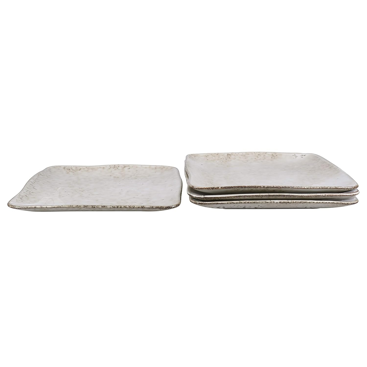 BIA Cordon Bleu 12pc Rustico Stoneware Dinnerware Set, Contains 12 Pieces, Cream (100568S1SIOC)