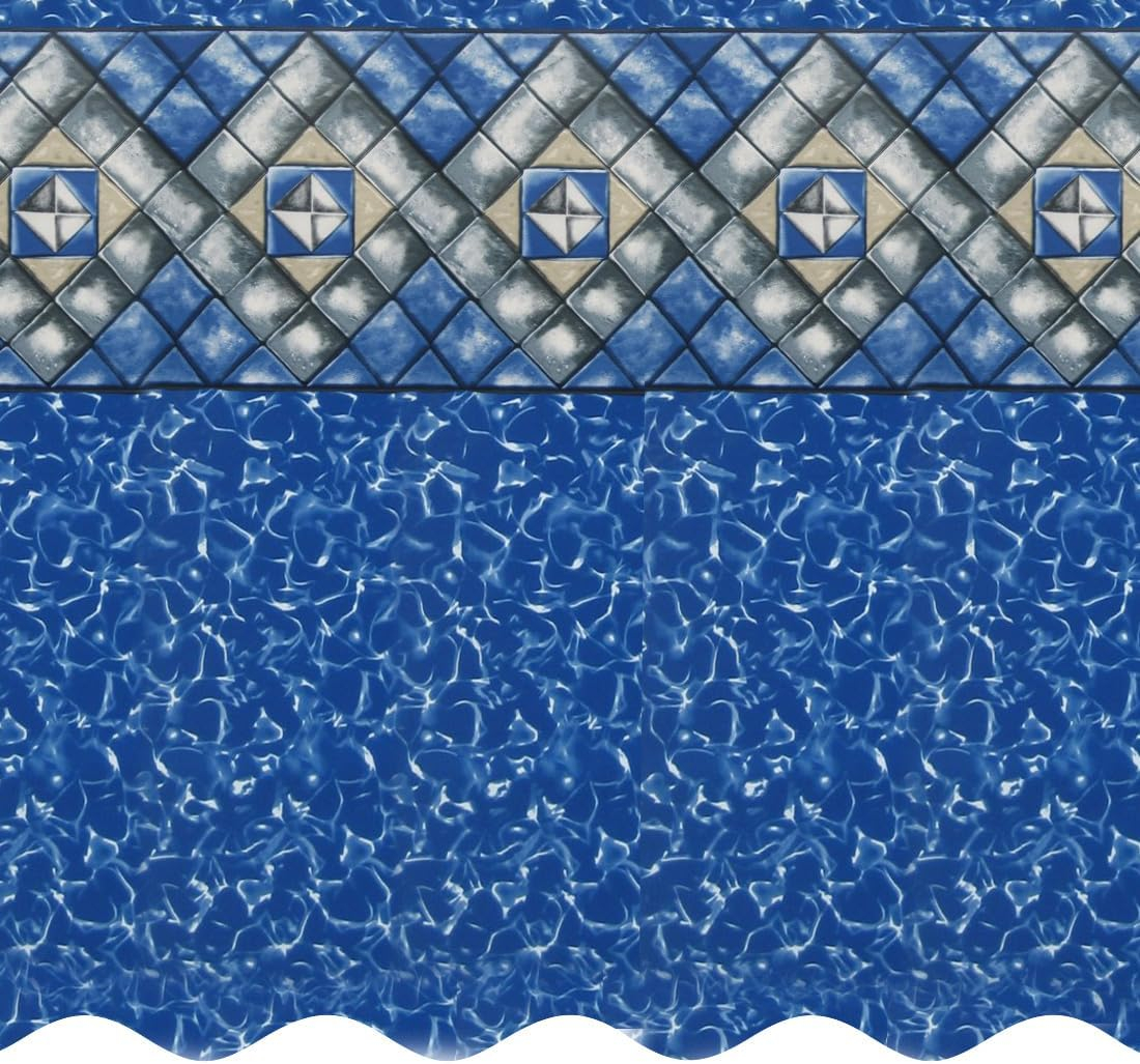 SmartLine 27' Round Manor Liner for Esther Williams/Johnny Weissmuller Above Ground Pools, 52" H, 25 Gauge