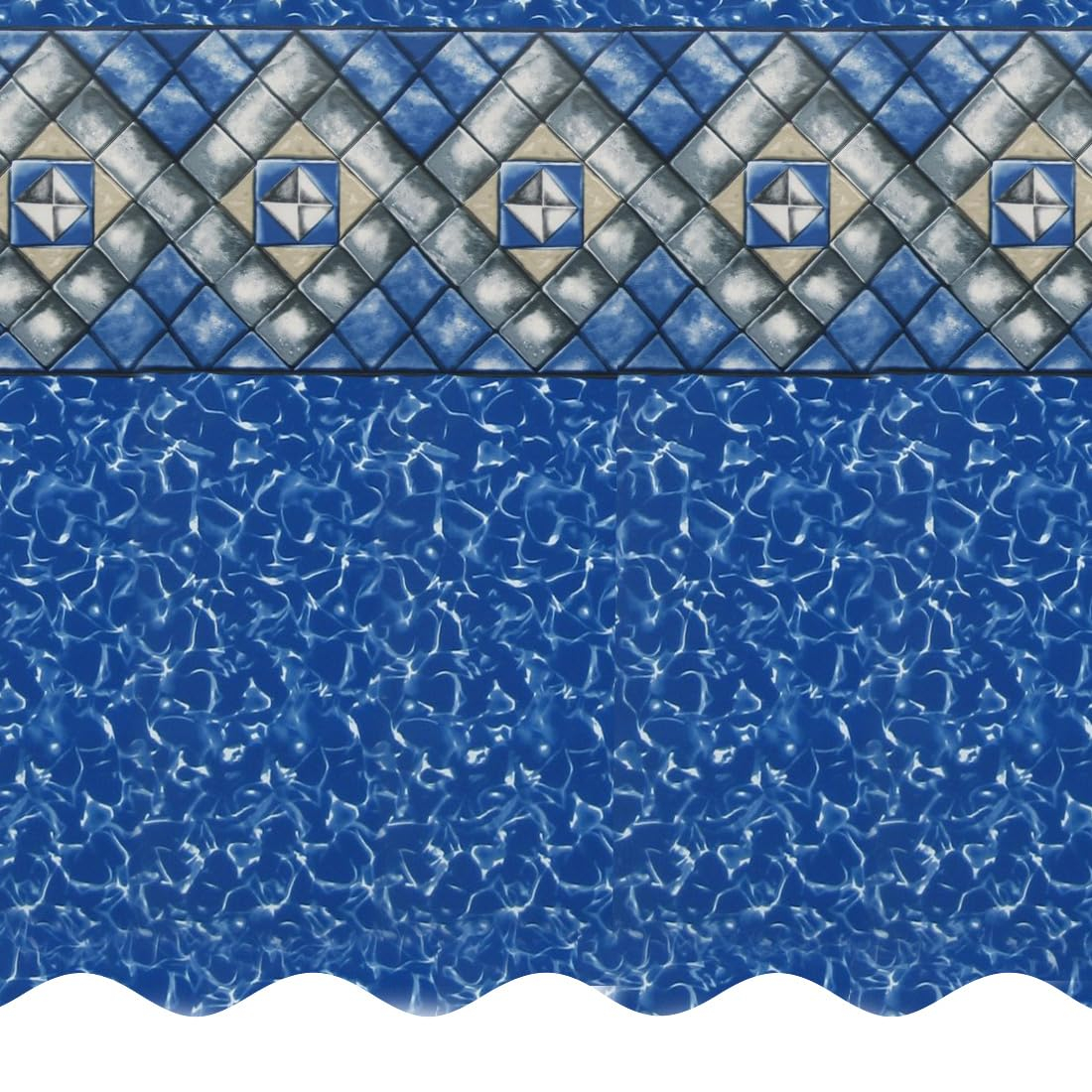 SmartLine 24' Round Manor Unibead Above Ground Swimming Pool Liner, 52" Height, 25 Gauge