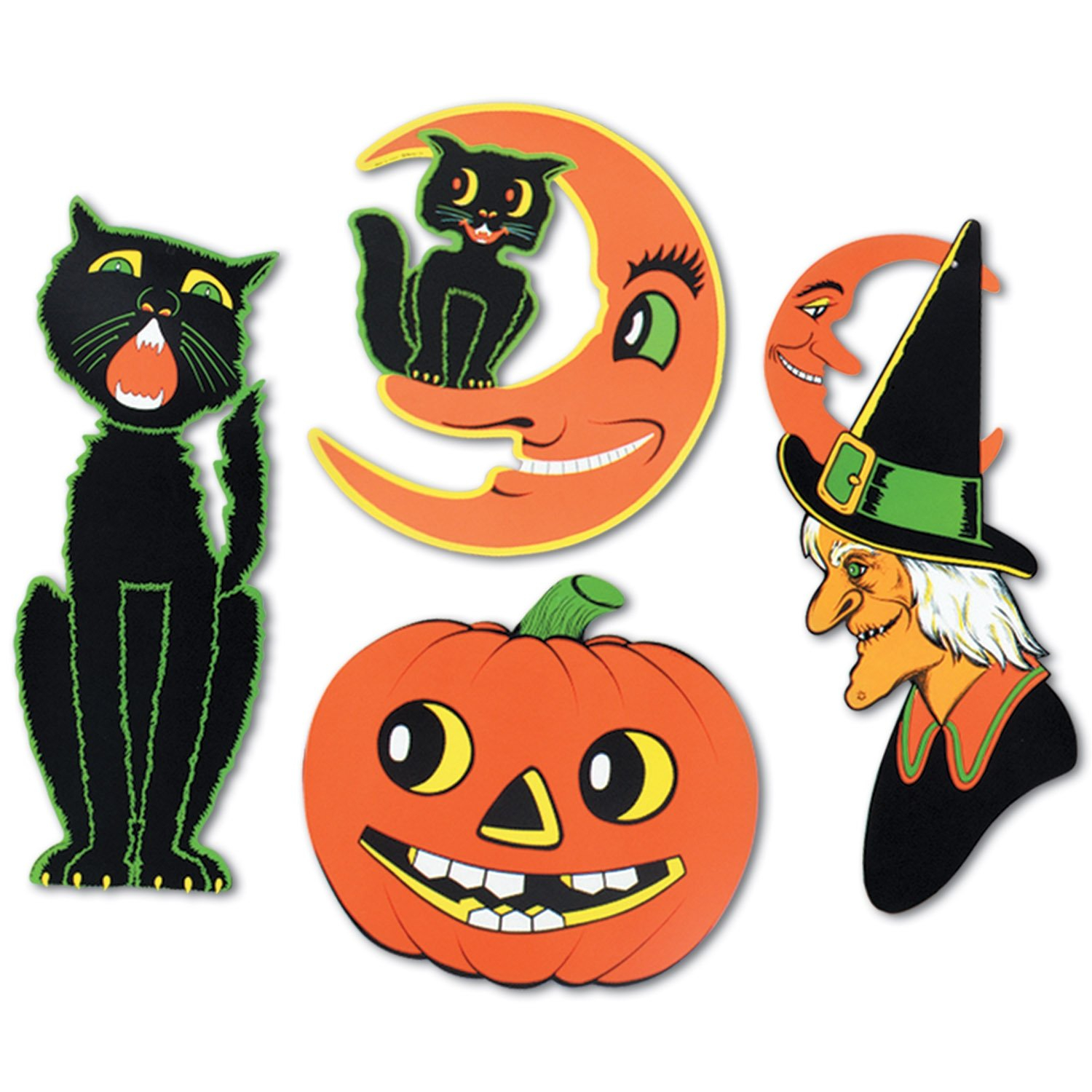 Beistle 14" - 23" Halloween Cutouts; 12/Pack 01016