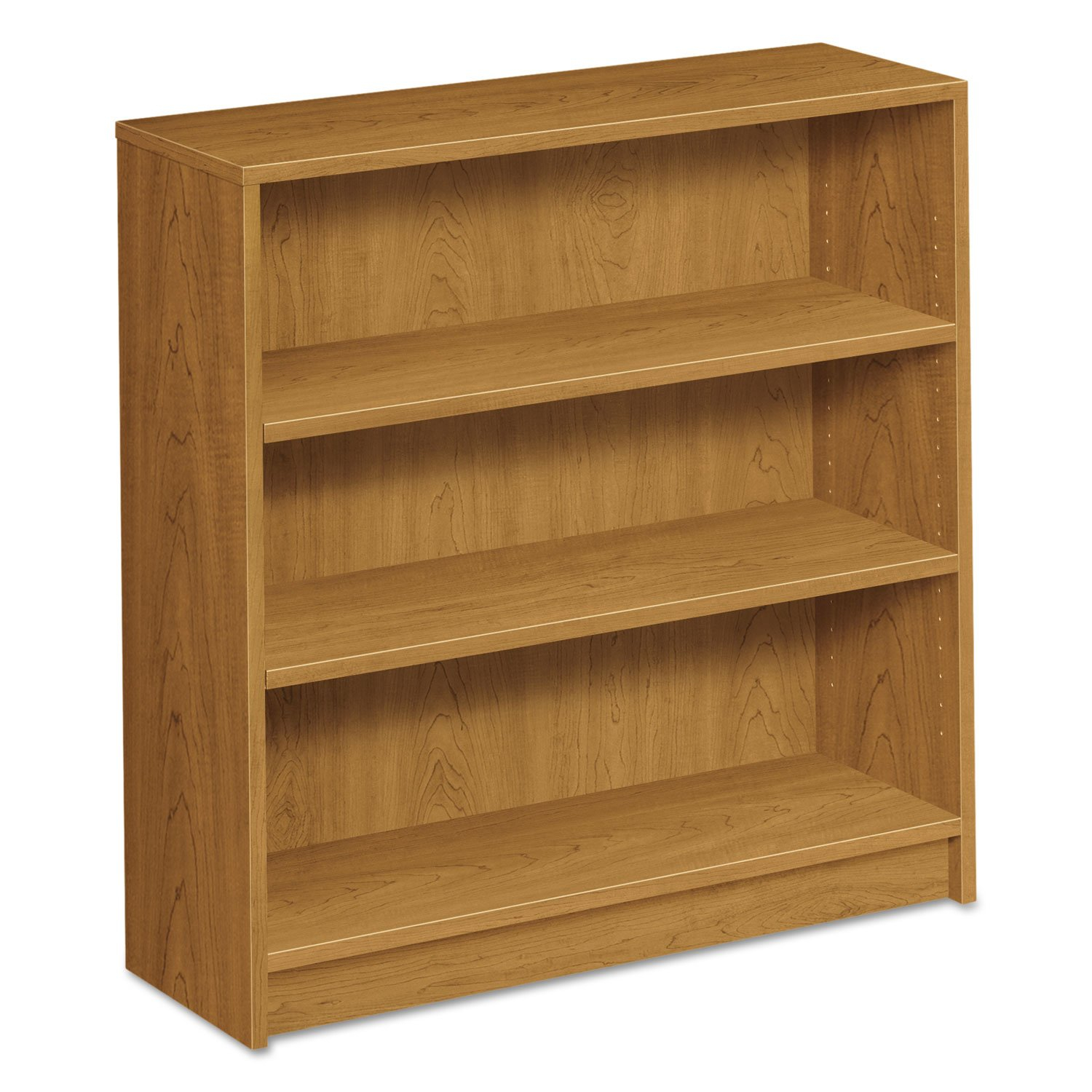 HON 1872C 1870 Series Laminate Bookcase with Square Edge, 3 Shelves, Harvest