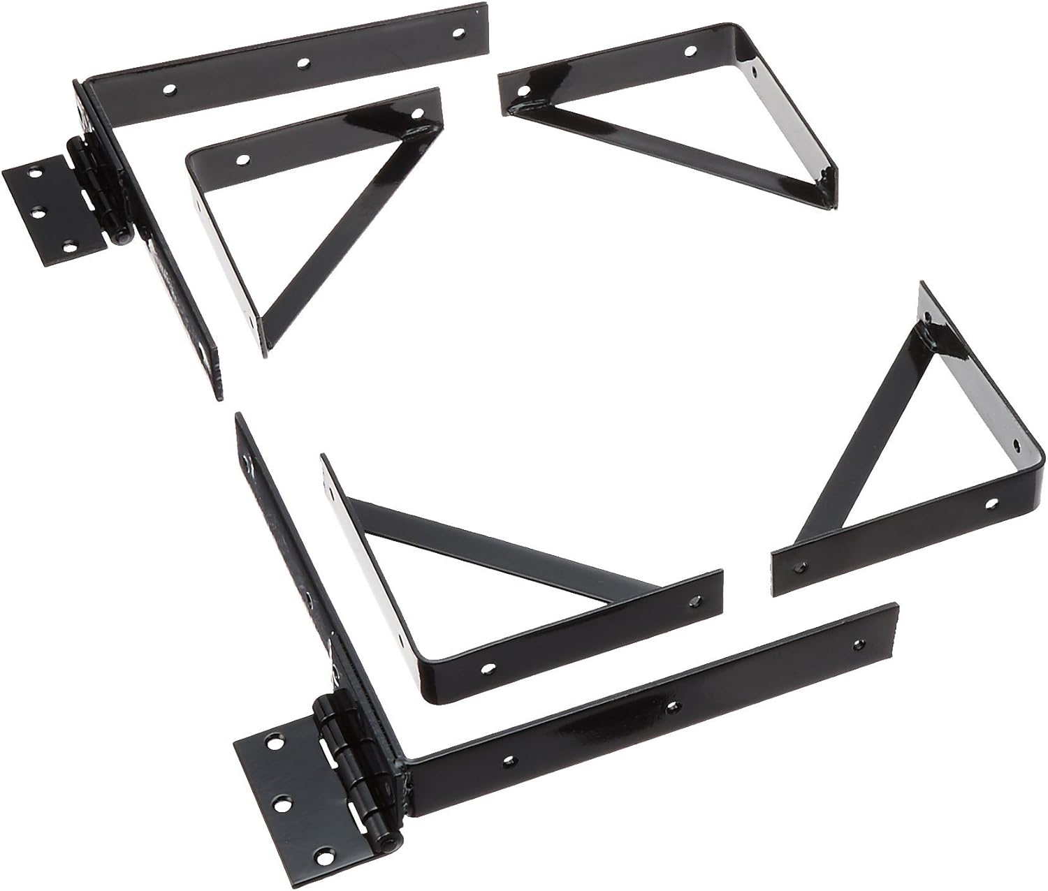Pylex Heavy-Duty Steel Dog Gate Kit, Black, 72" W x 72" H
