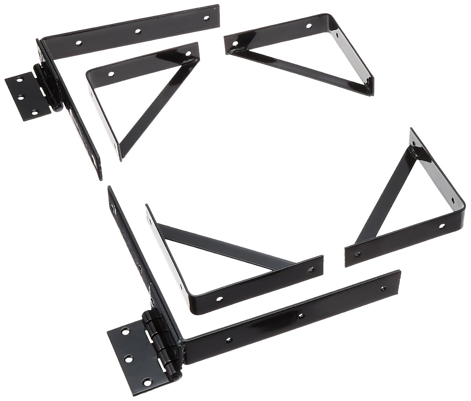 Pylex Heavy-Duty Steel Dog Gate Kit, Black, 72" W x 72" H
