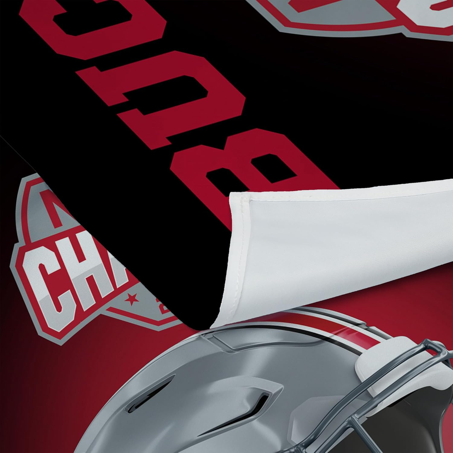 Northwest Ohio State Buckeyes NCAA 2024 FBC Champions Spotlight Wall Hanging 34X40 Inches