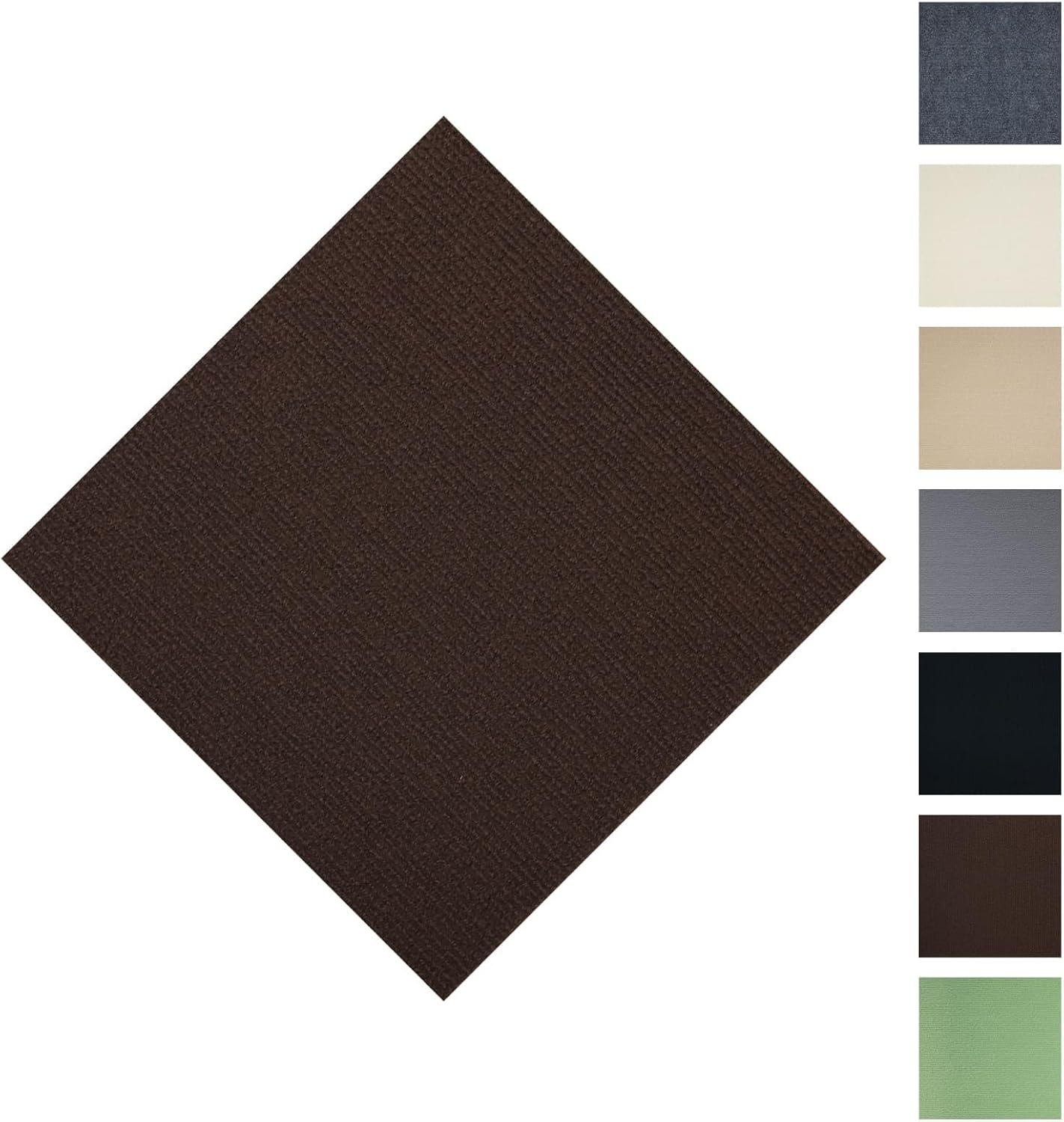 Self Adhesive Carpet Tiles,Non-Slip Peel and Stick Squares Splicing Puzzle Carpet Floor Tile,DIY Off White Easy Install 10 Pcs Floor Tiles 12" x 12"