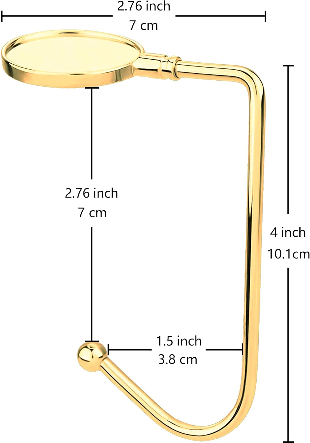 4 Pcs Christmas Stocking Holders for Mantel Hooks Hanger Grip Non-Slip Safety Fireplace Hang Hook for Xmas Christmas Valentine Holiday Party Decoration (Gold)