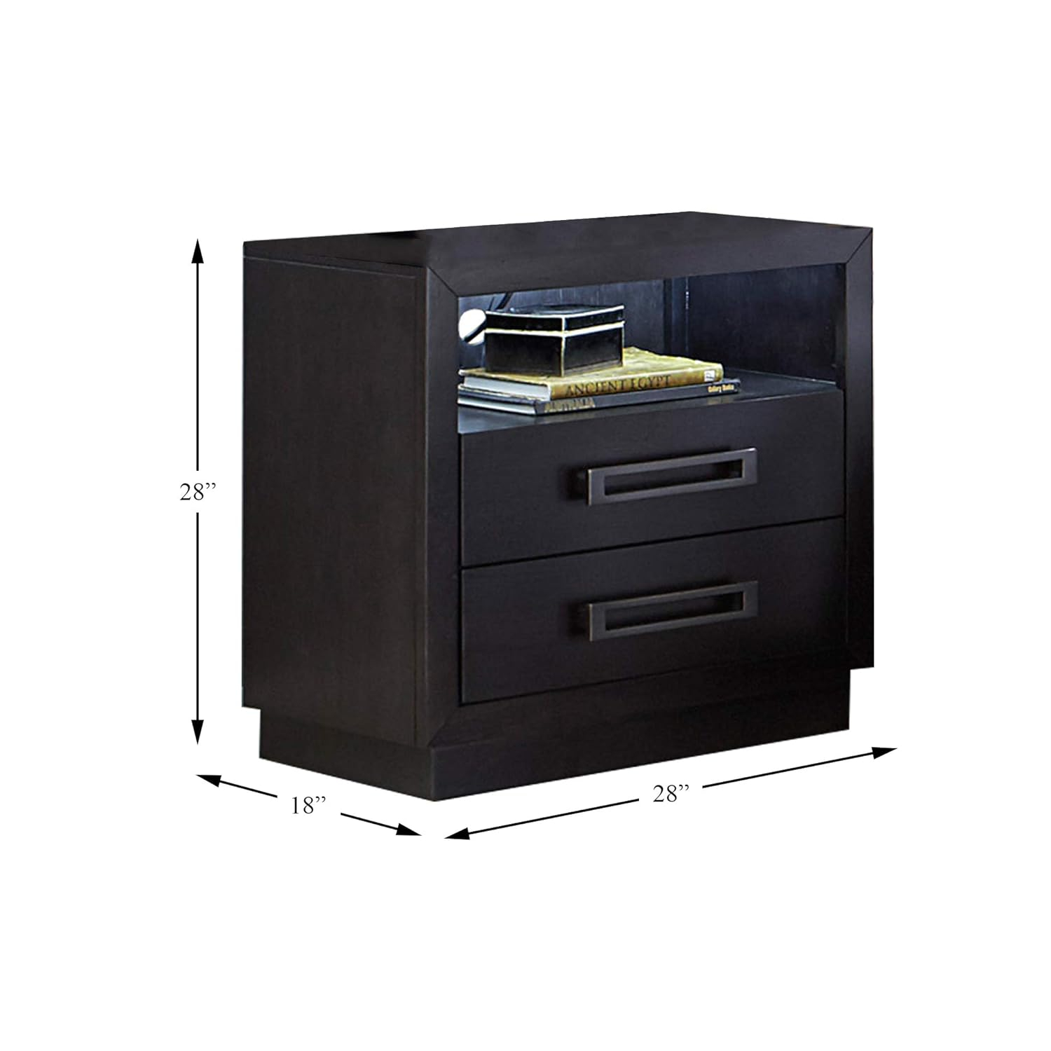 Lexicon Larchmont Nightstand in Charcoal