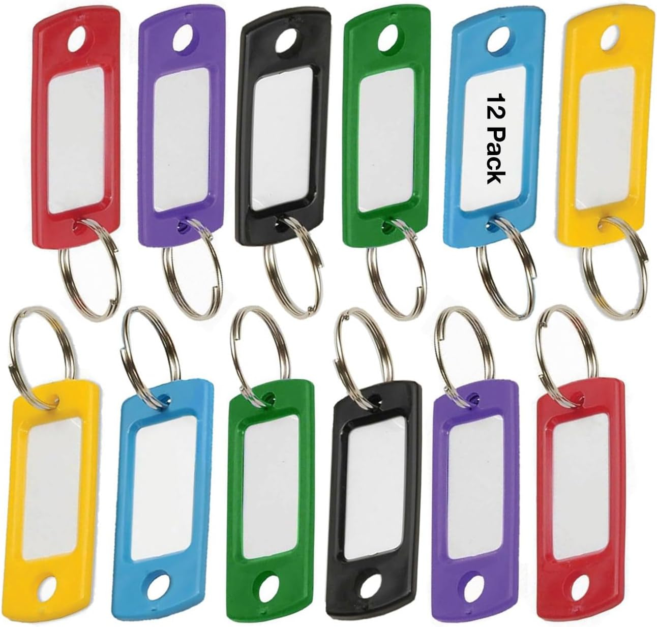 Lucky Line  16929  Assorted Color Key Tags (12-Pack)