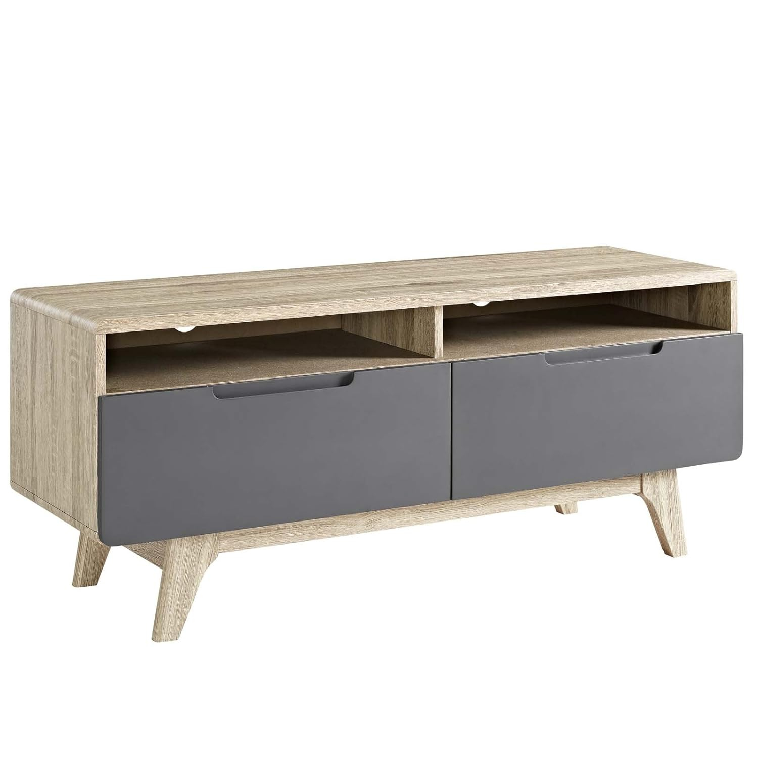 Modway Origin 47" Particleboard TV Stand for TVs up to 50" in Natural/Gray