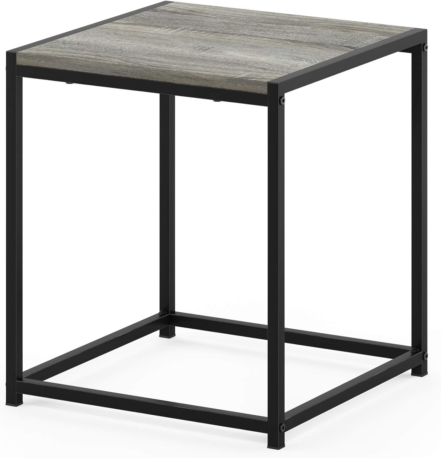 Furinno Camnus Modern Living End Table, French Oak Grey