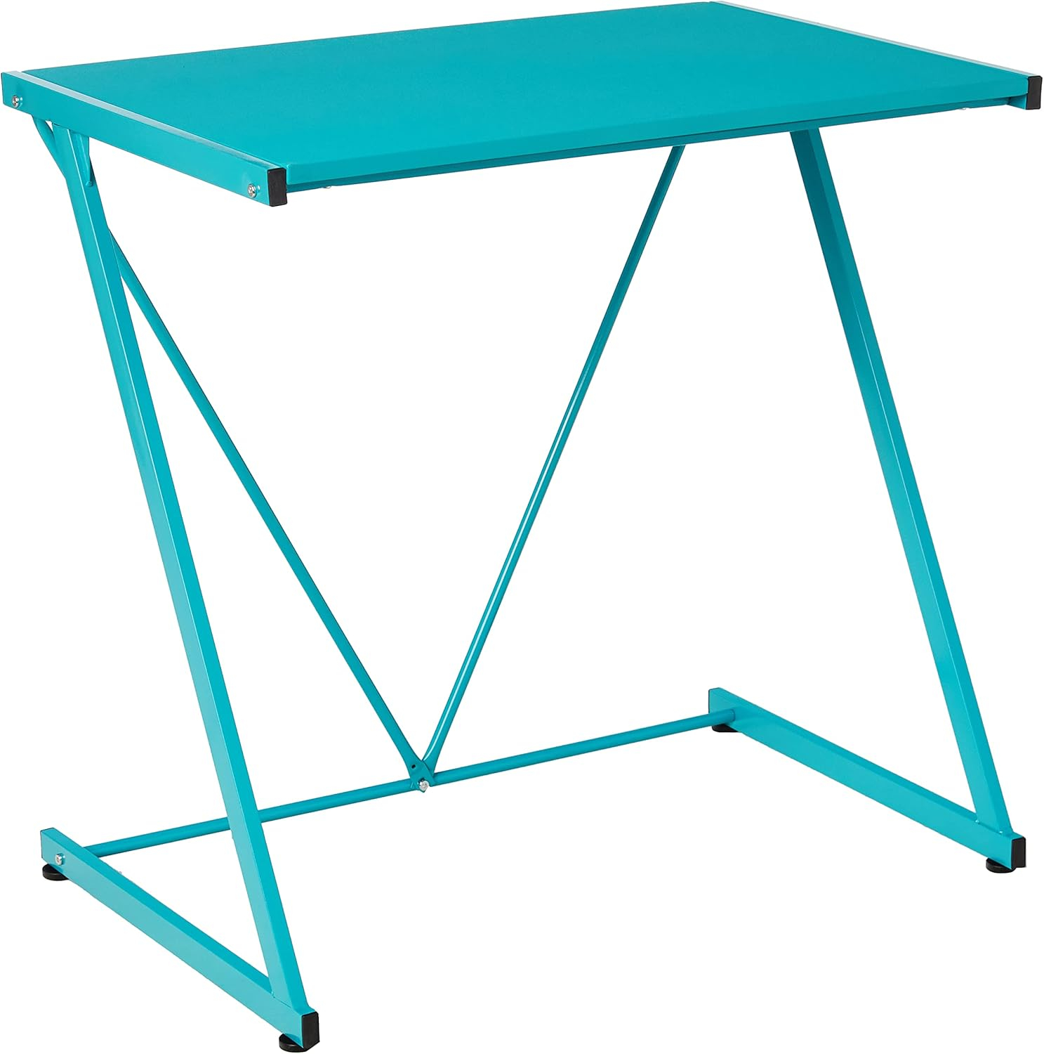 Urban Shop Z-Shaped Student Desk, Blue