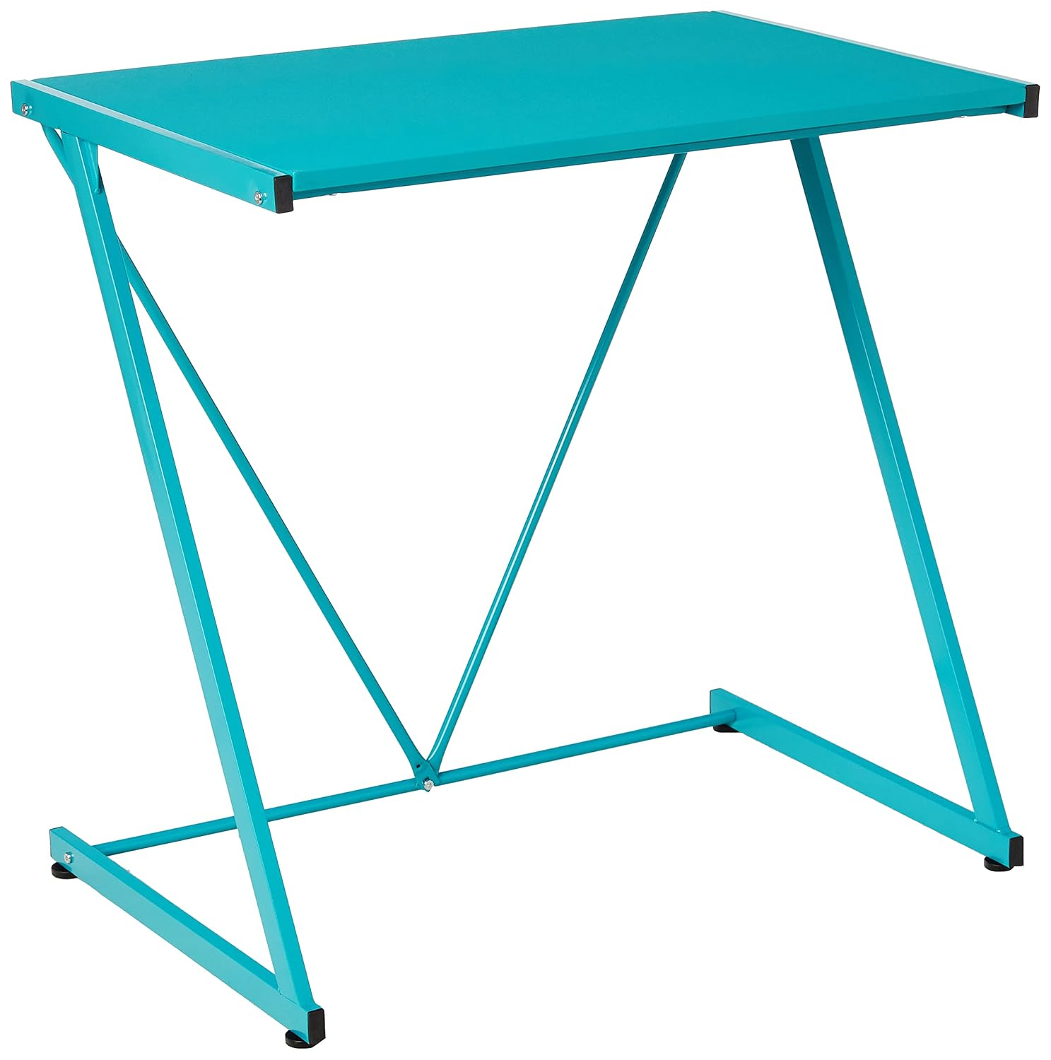 Urban Shop Z-Shaped Student Desk, Blue