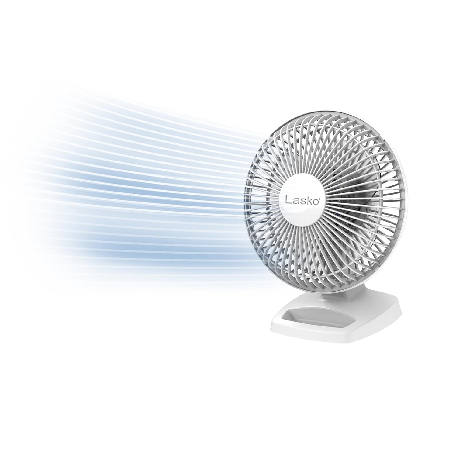 Lasko 2002W Personal Fan, 6-Inch, White