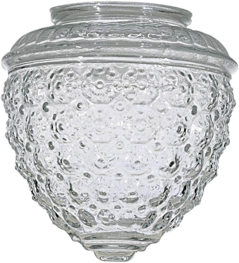 Clear Textured Glass Pineapple Light Shade