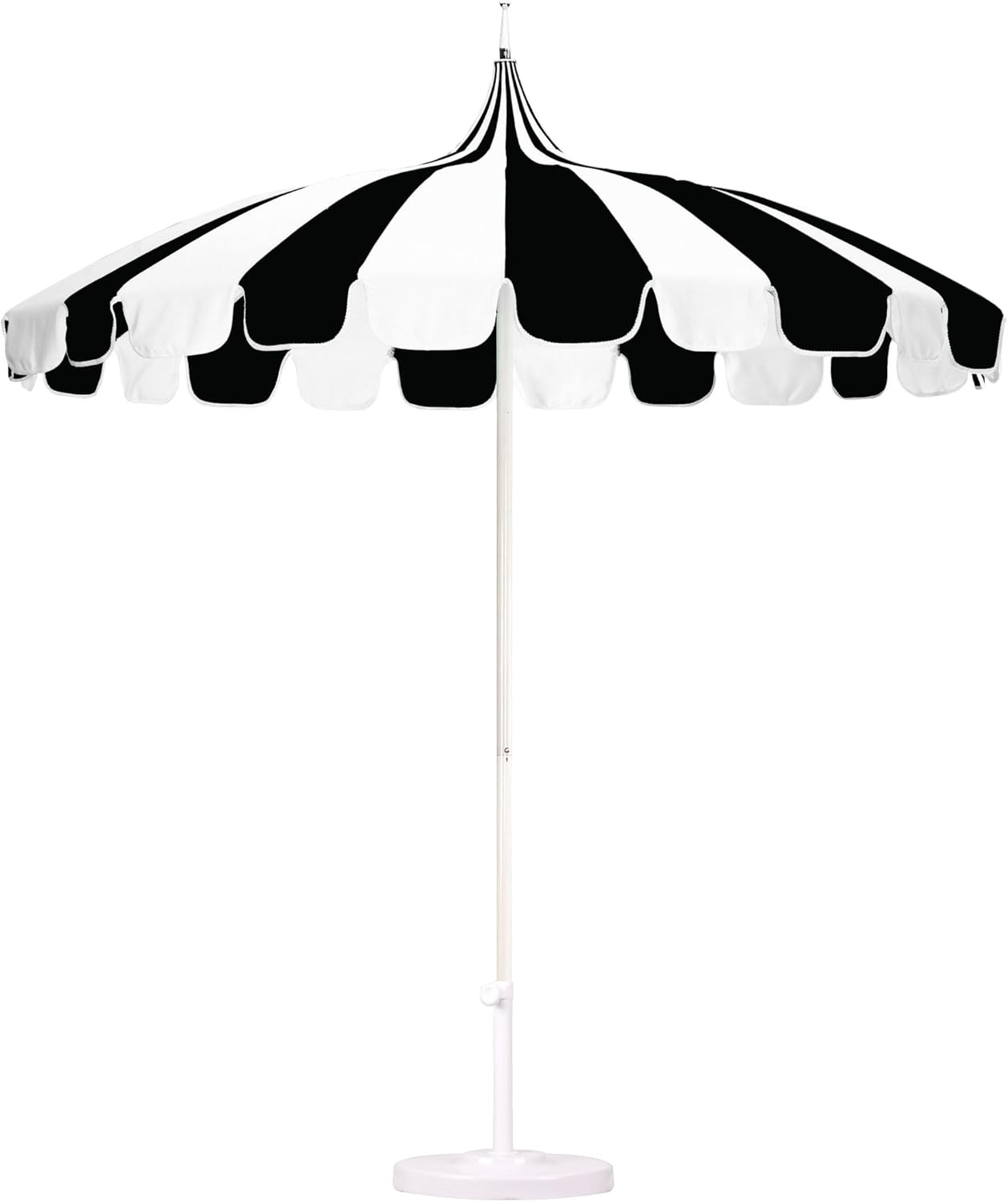 California Umbrella Pagoda 8.5-ft. Striped Pacifica Patio Umbrella