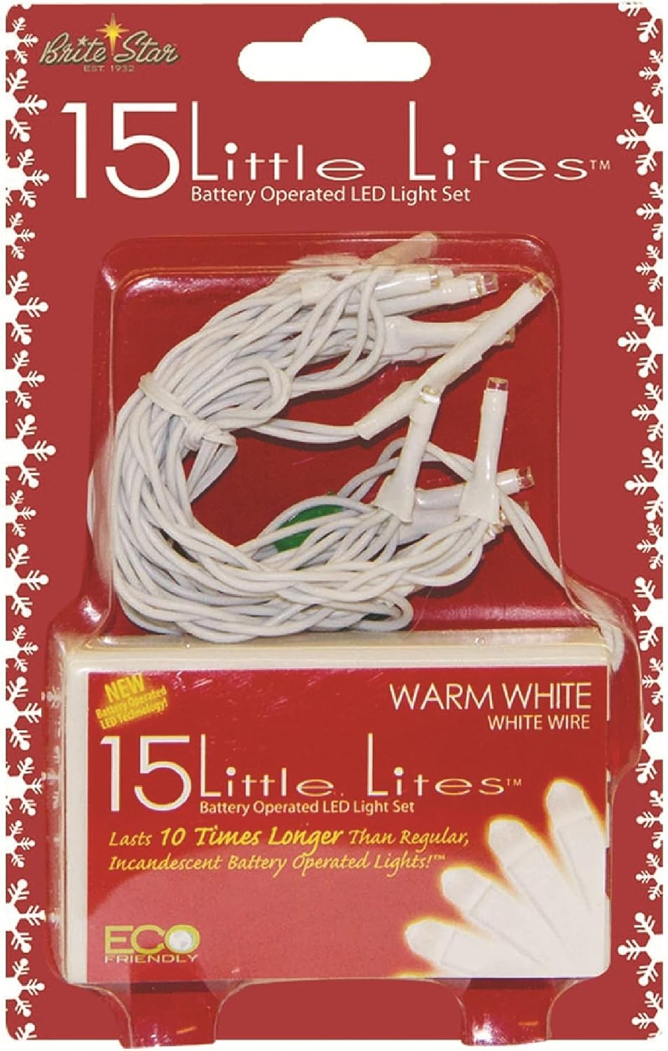 Battery Operated Warm White LED Christmas String Lights