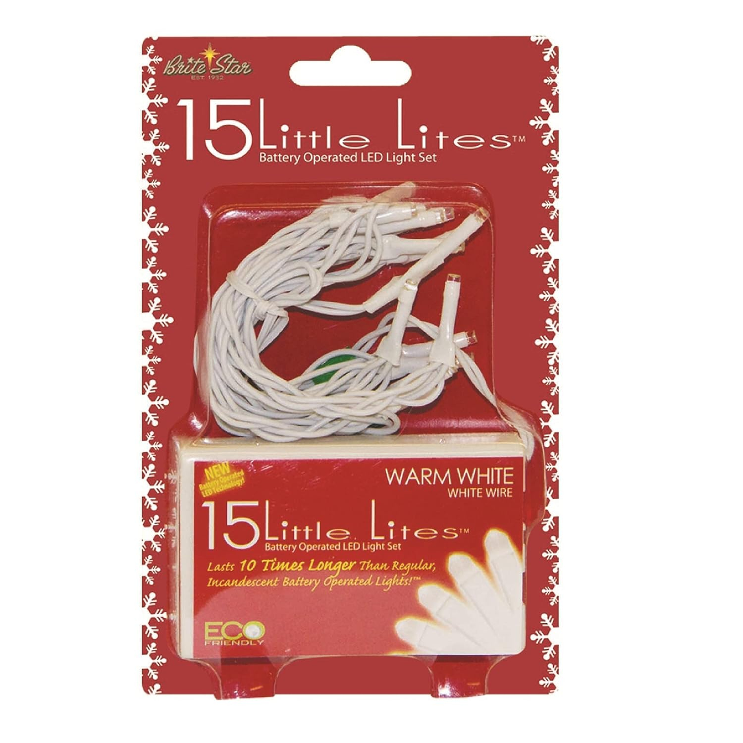 Battery Operated Warm White LED Christmas String Lights