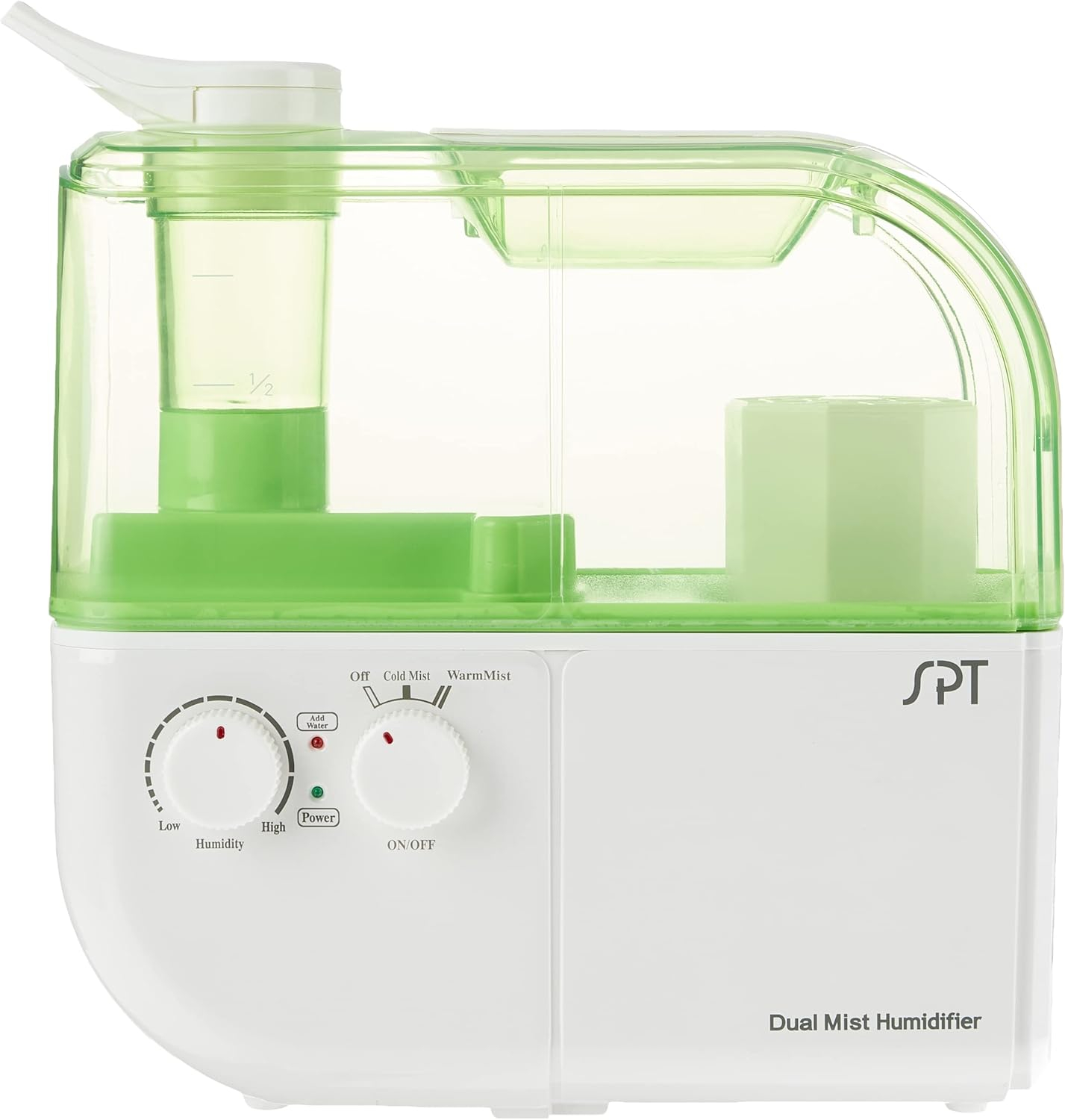Sunpentown Dual Mist Humidifier with ION Exchange Filter, White