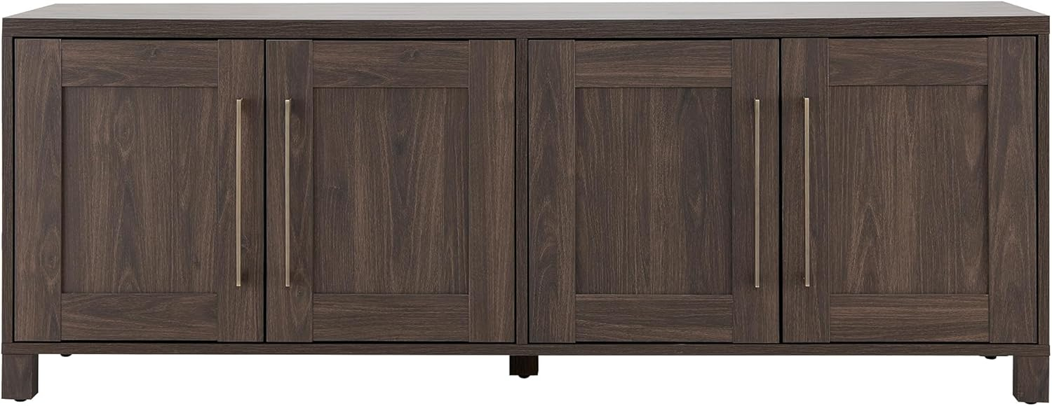 Evelyn&Zoe Chabot Rectangular TV Stand for TV's up to 75", Alder Brown