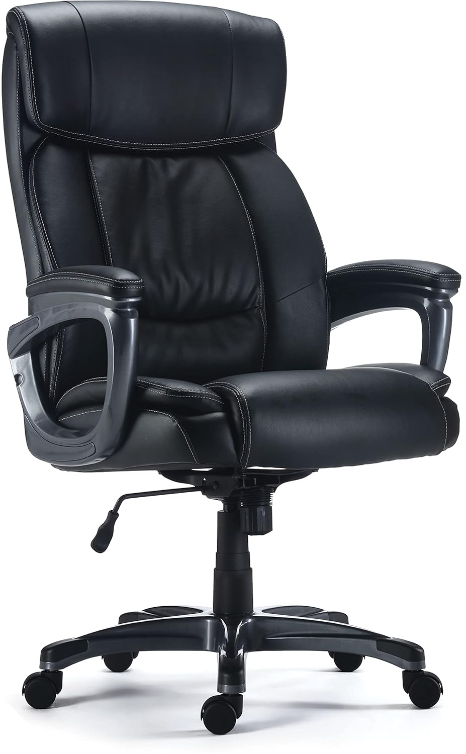Black Bonded Leather Big & Tall Executive Office Chair