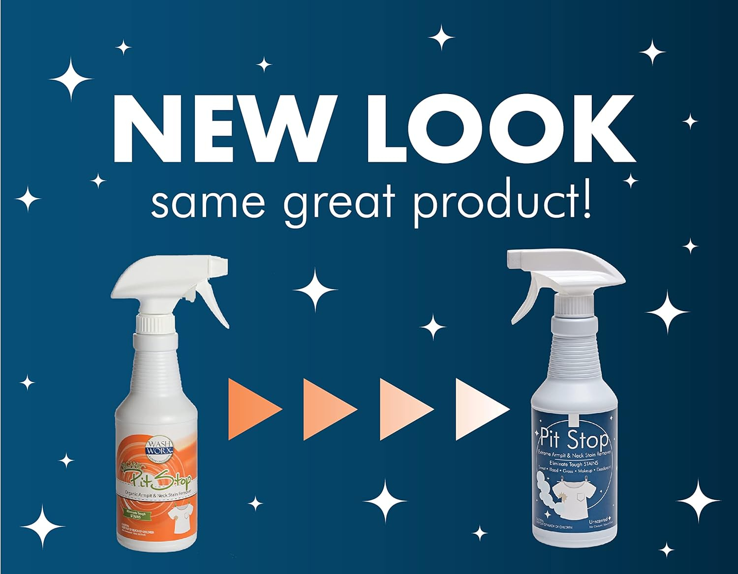 Pit Stop, Sweat Stain & Deodorant (Antiperspirant) Armpit Stain Remover, Multi-Stain Formulation, 16Oz.