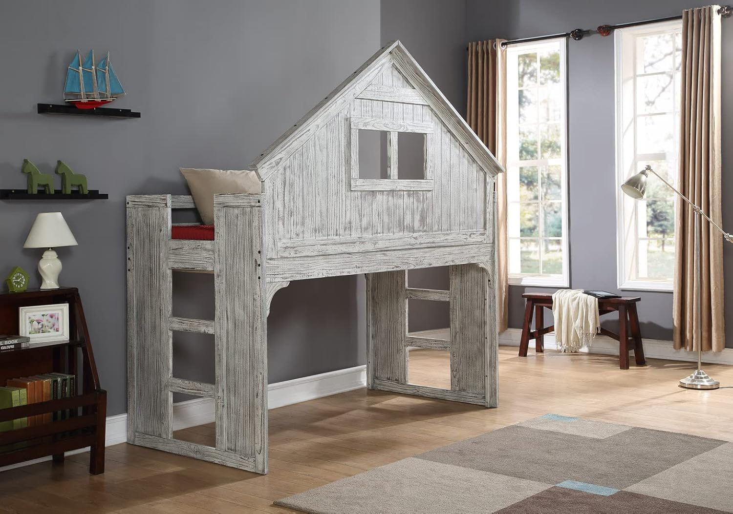 Twin Over Full Solid Wood Standard Bunk Bed by Birch Lane™