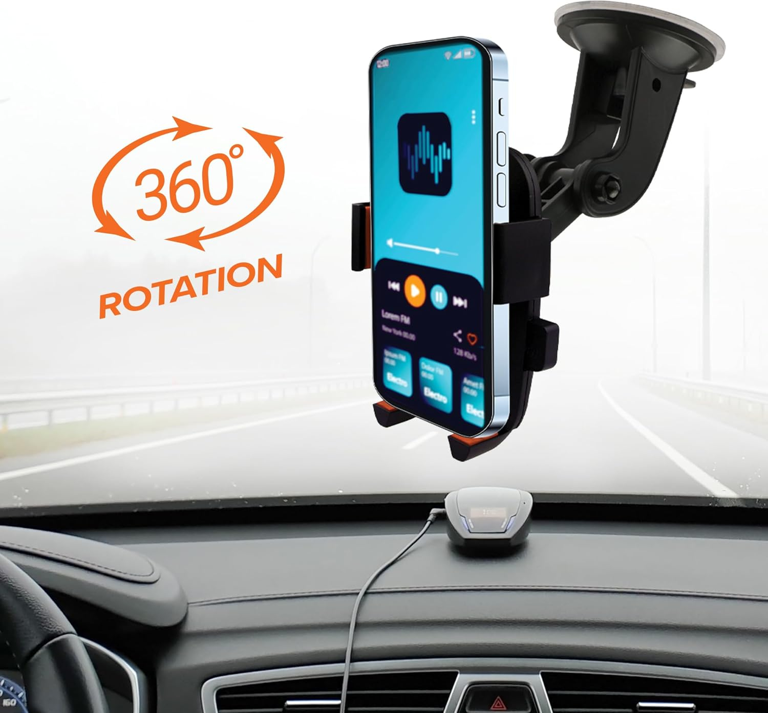 Armor All Universal Smartphone Mount with Dashboard, Windshield and Air Vent Mounting Systems, Great for Phone Calls and GPS