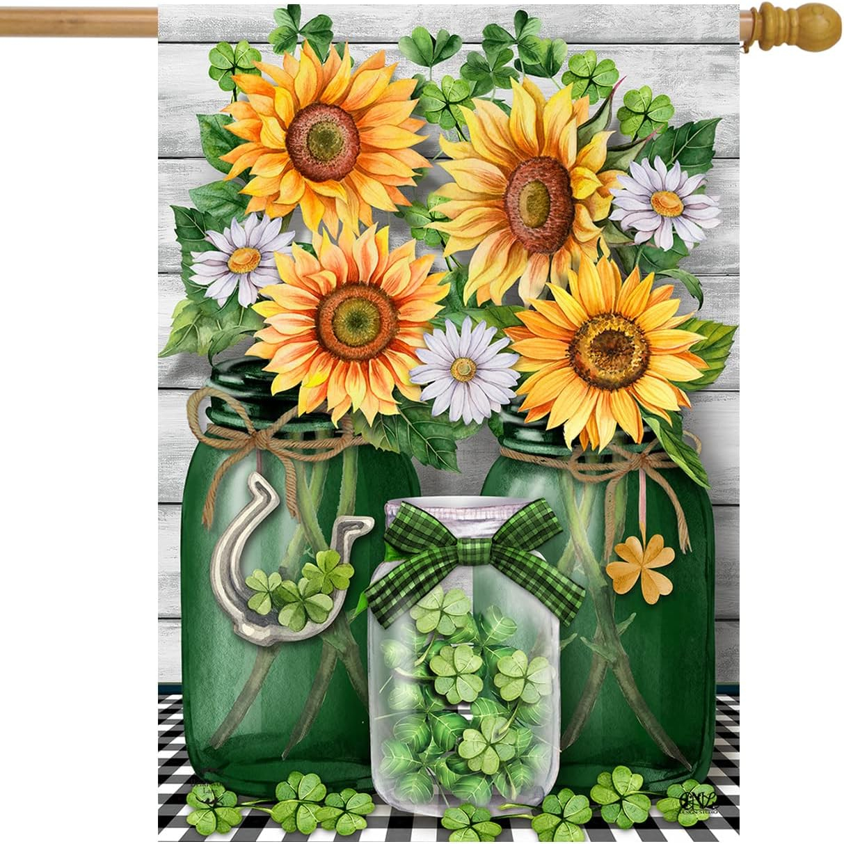 Briarwood Lane Irish Mason Jars St. Patrick's Day House Flag