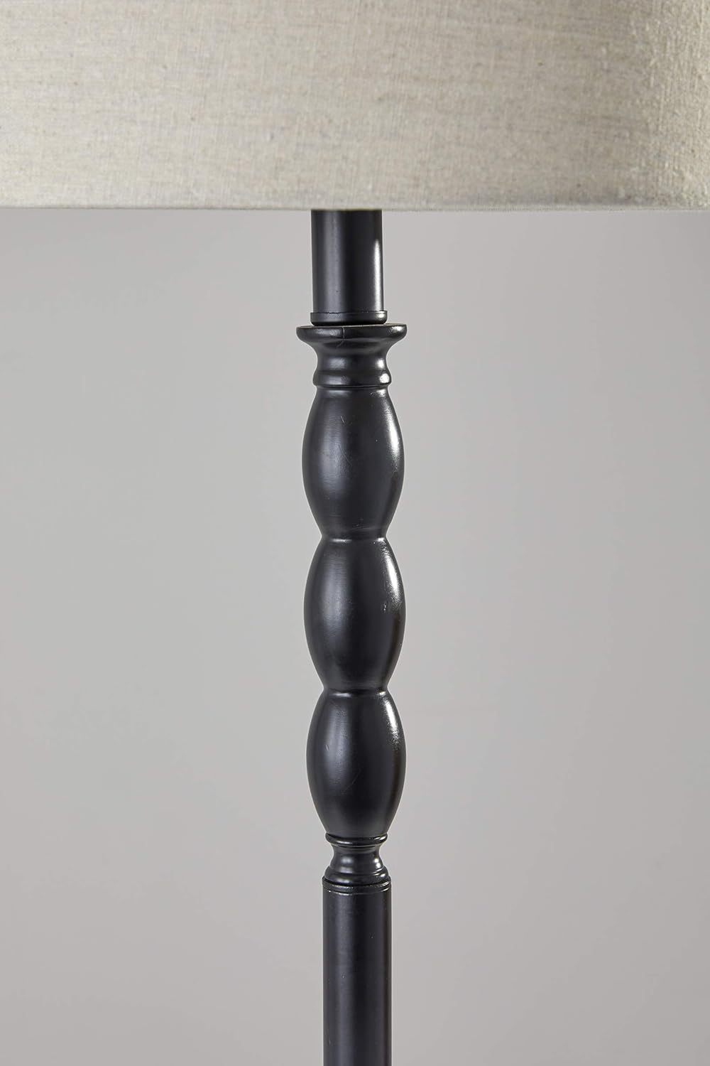 Simplee Adesso William Floor Lamp, Black