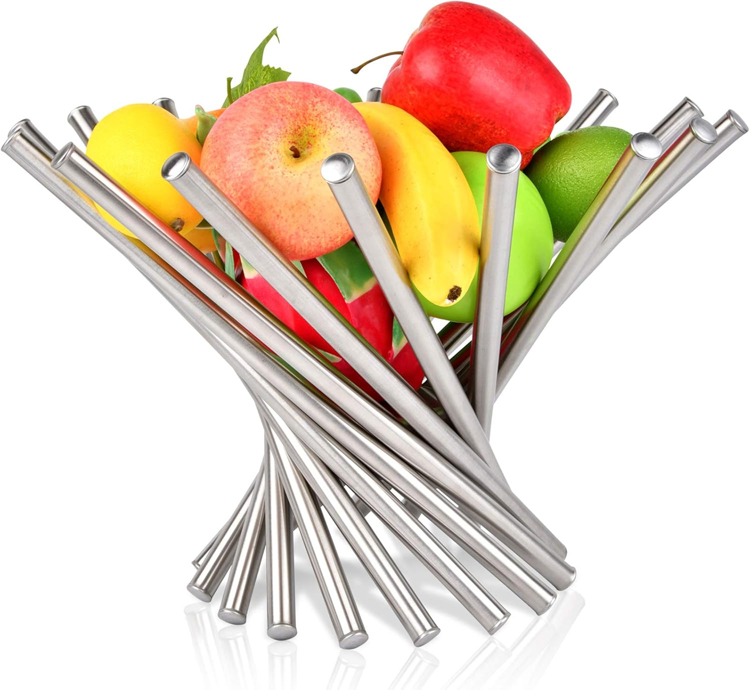 Large Stainless Steel Modern Foldable Fruit Basket