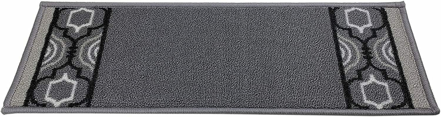 Indoor Trellis Border Series 8.5 in. x 26 in. Stair Tread Cover (Set of 3)