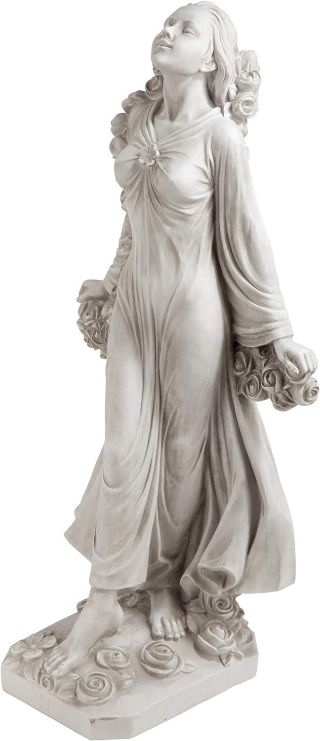 Antique Stone Finish Roman Goddess Flora Garden Statue