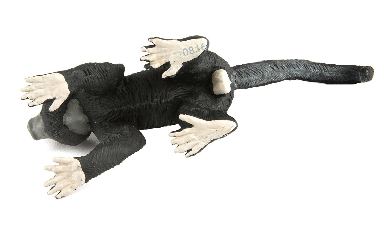 Hand-Painted Black and Gray PVC Howler Monkey Figurine