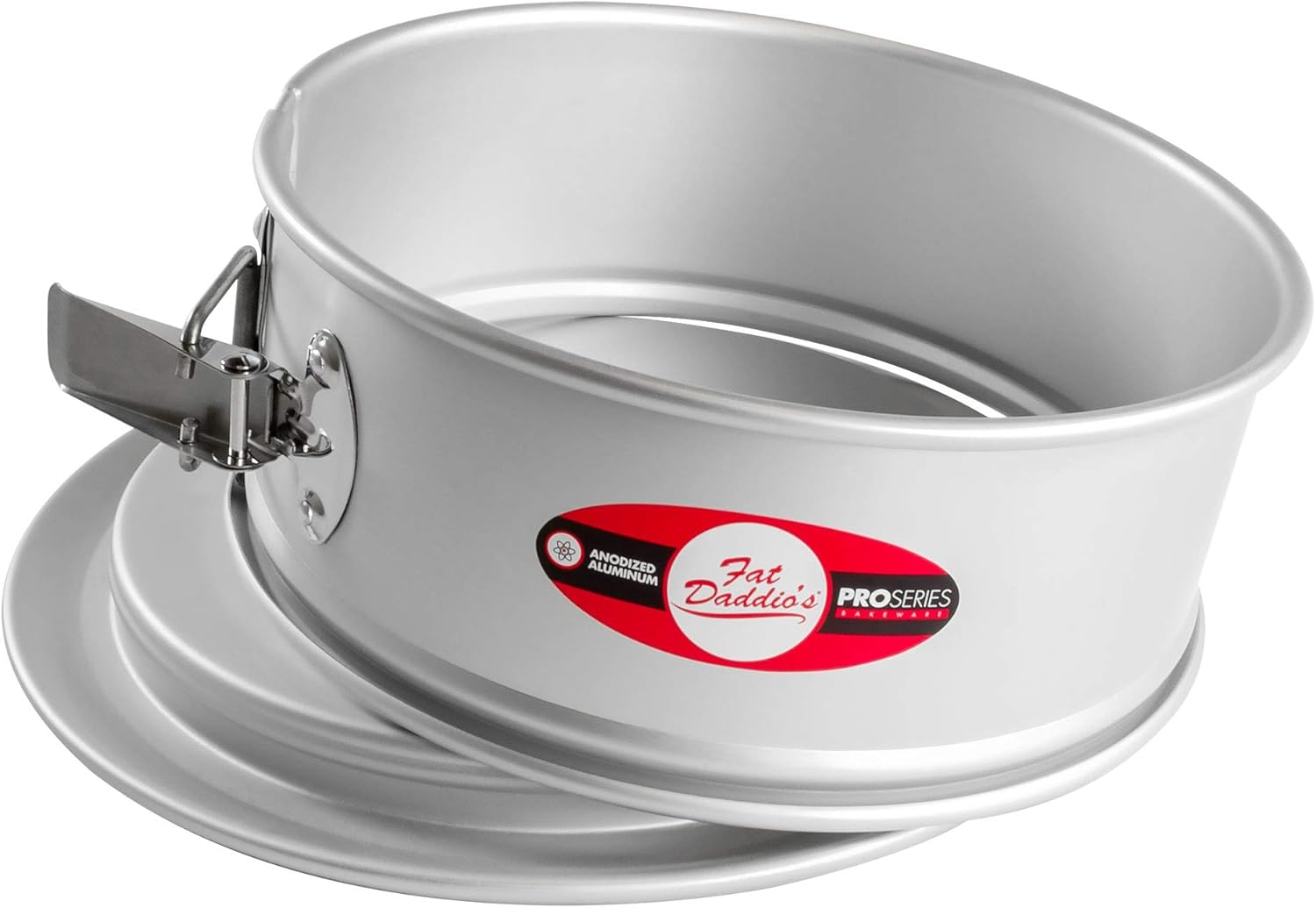 Fat Daddio's PSF-103 Anodized Aluminum Springform Pan, 10 x 3 Inch, Silver