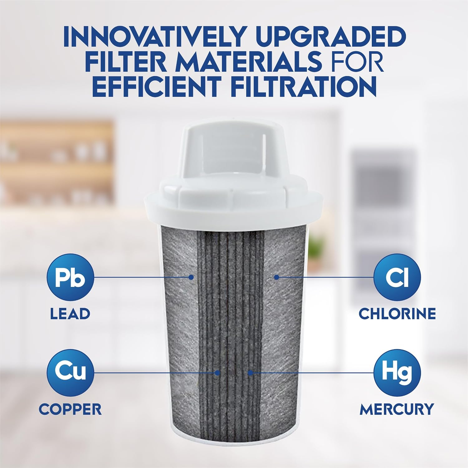 OnlyPure 40-Cup Water Filtration Pitcher, IAPMO Certified, 5X Lifetime, 99% Lead Reduction