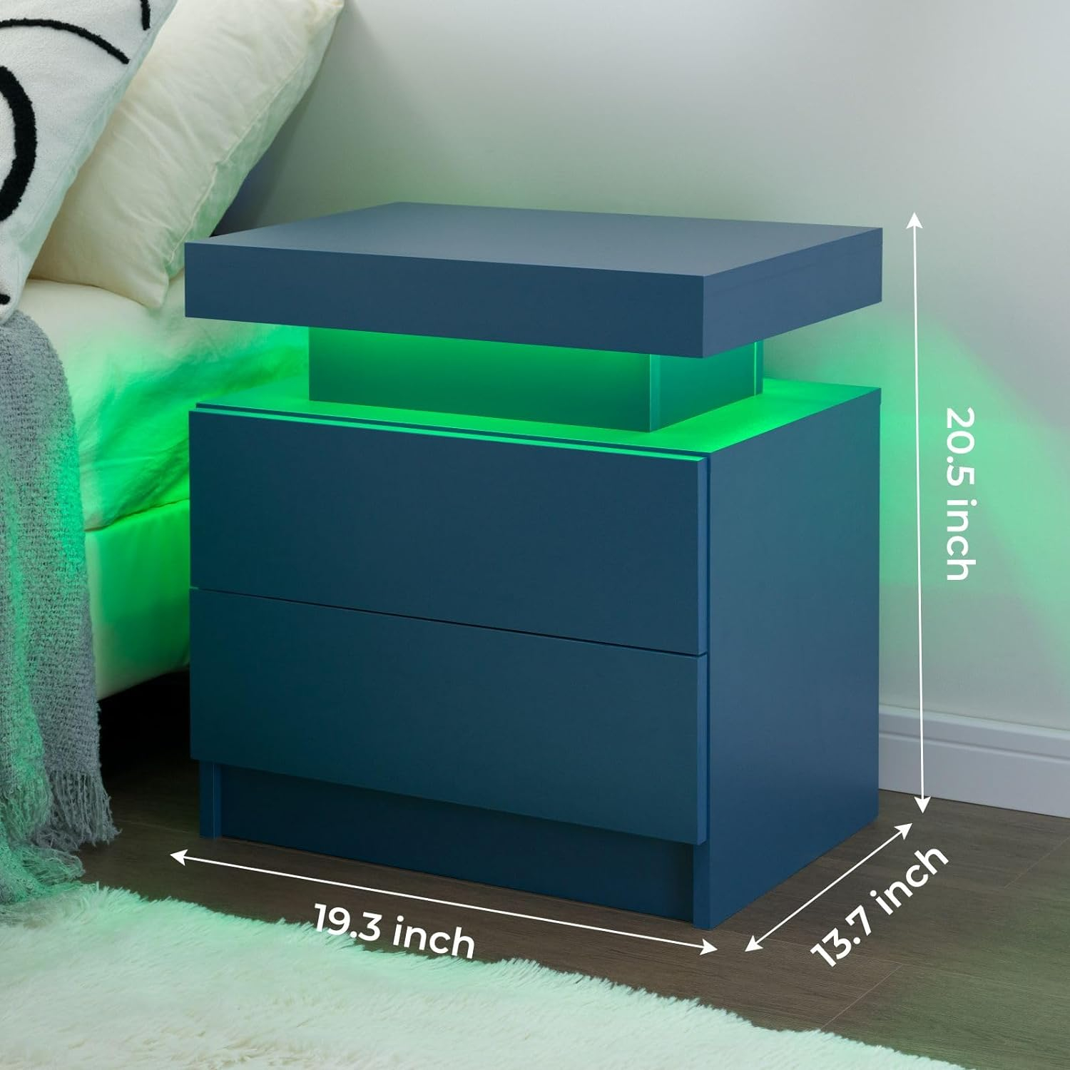 Night Stand Set 2 Bedroom Night Stands Set of 2 Bedside Tables for Bedrooms Set 2 for Bedroom, Living Room