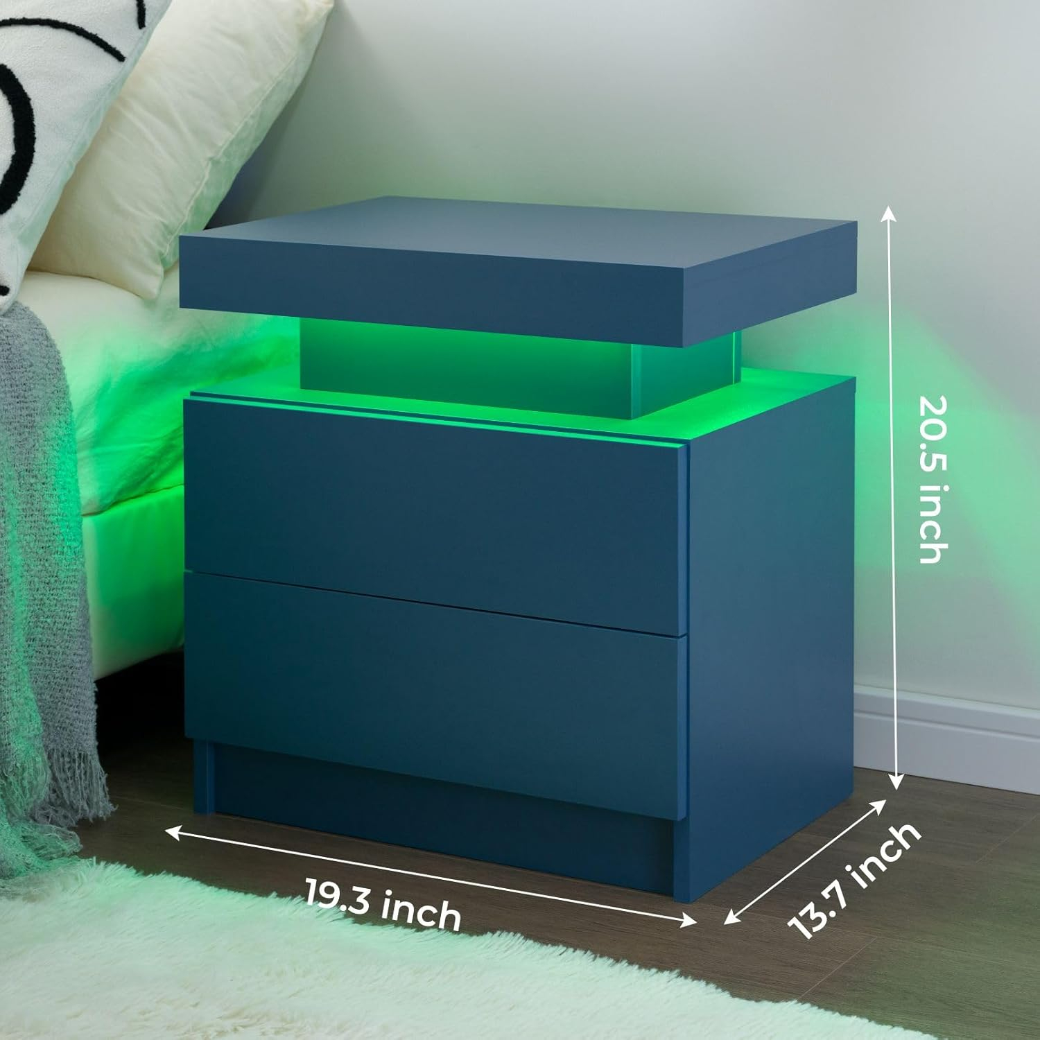 Night Stand Set 2 Bedroom Night Stands Set of 2 Bedside Tables for Bedrooms Set 2 for Bedroom, Living Room