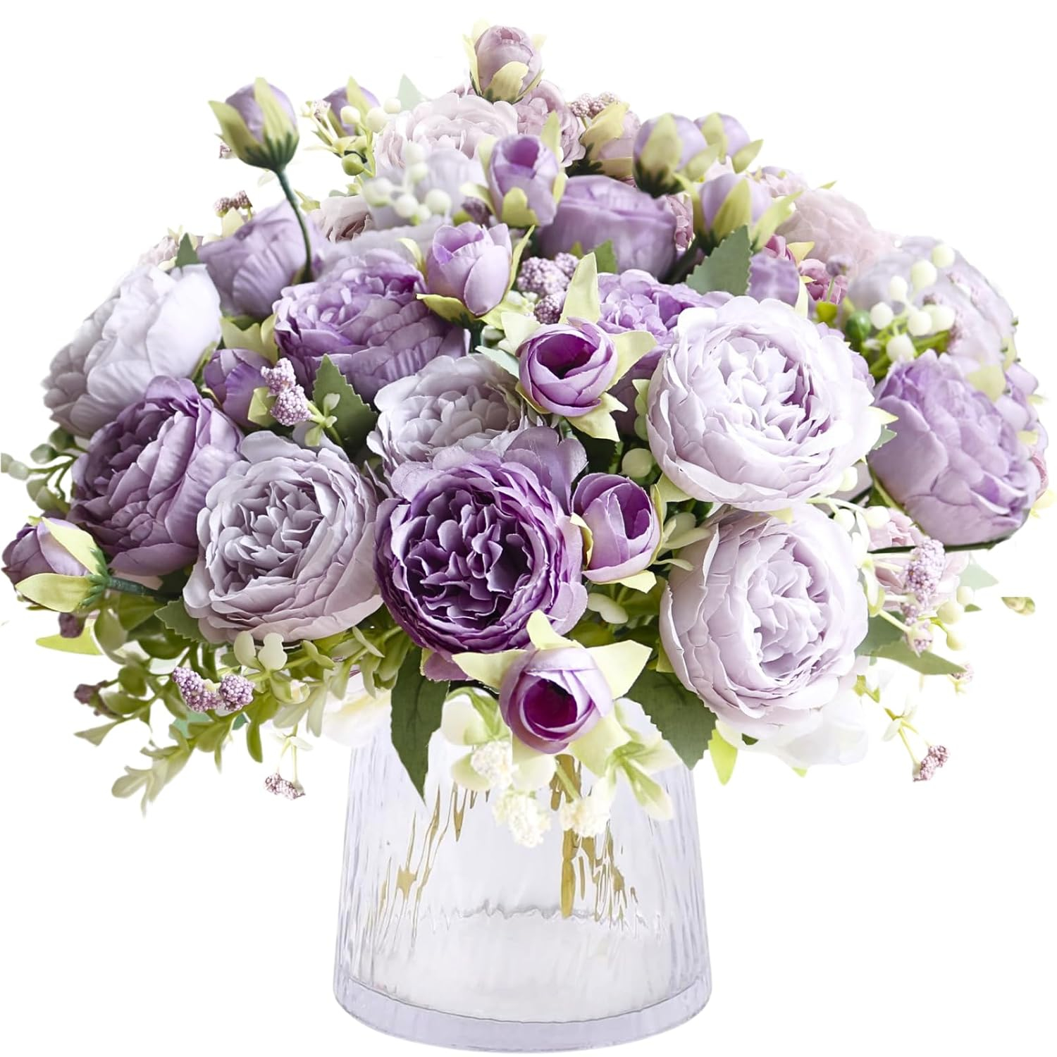 ASTRYAS 3pcs Artificial Flowers Light Pink Fake Silk Peony for Decoration Faux Peonies for Spring Home Bridal Wedding Party Decor Baby Shower