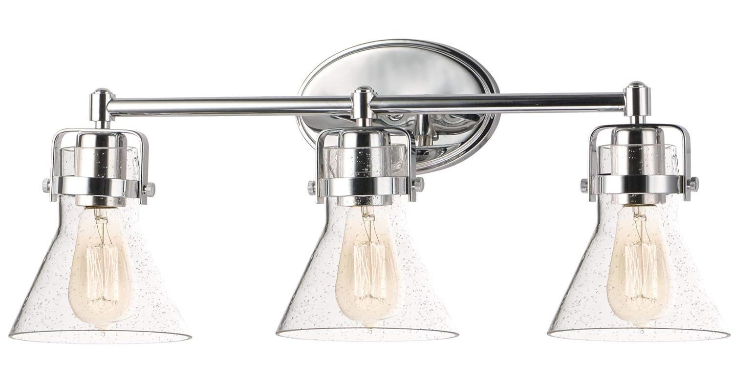 Maxim 26113CDPC 10 x 24.25 in. Seafarer 3-Light Bath Vanity, Polished Chrome