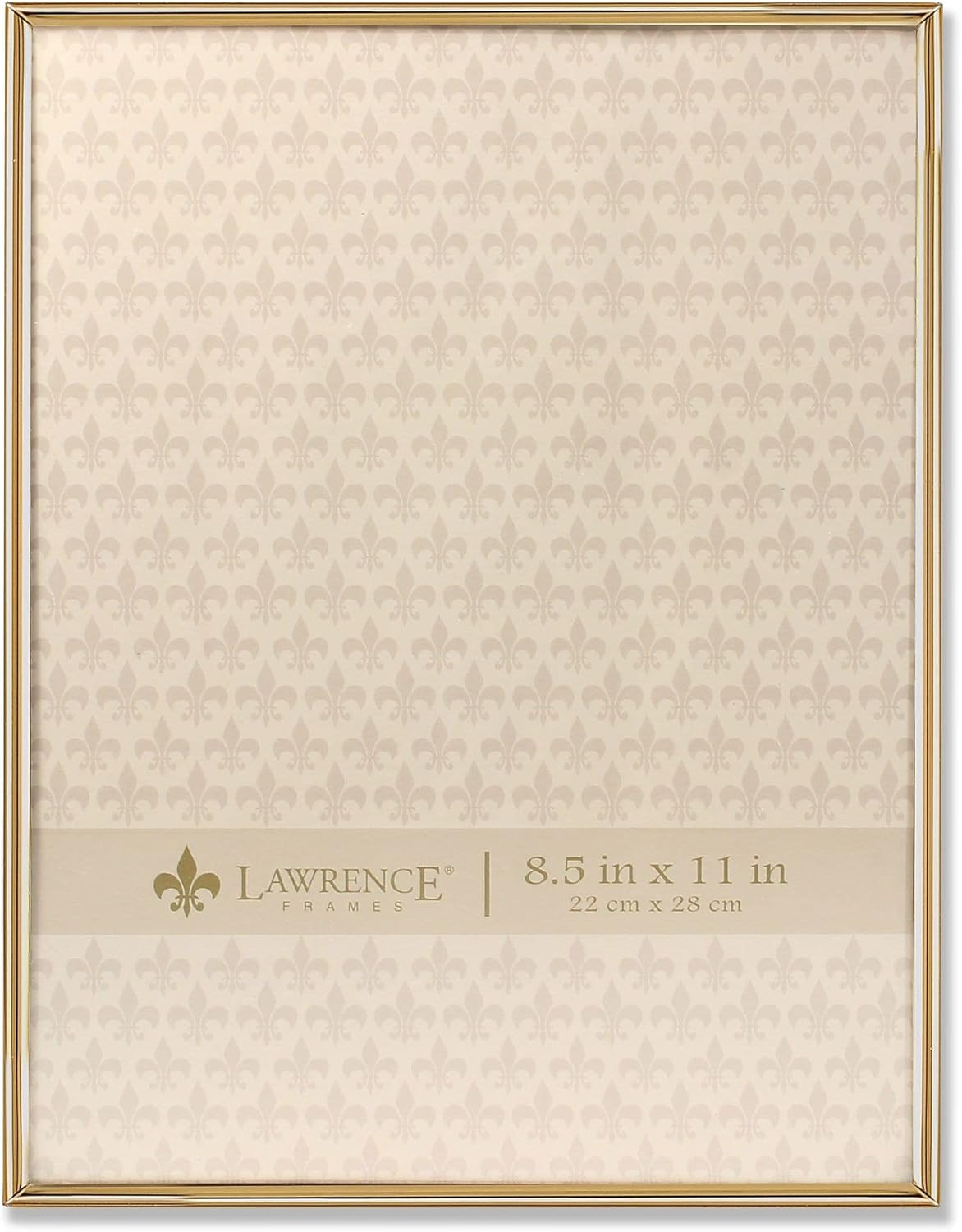 8.5x11 Simply Gold Metal Picture Frame