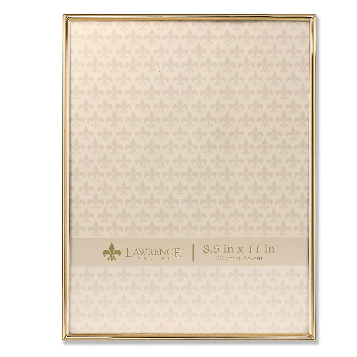 8.5x11 Simply Gold Metal Picture Frame