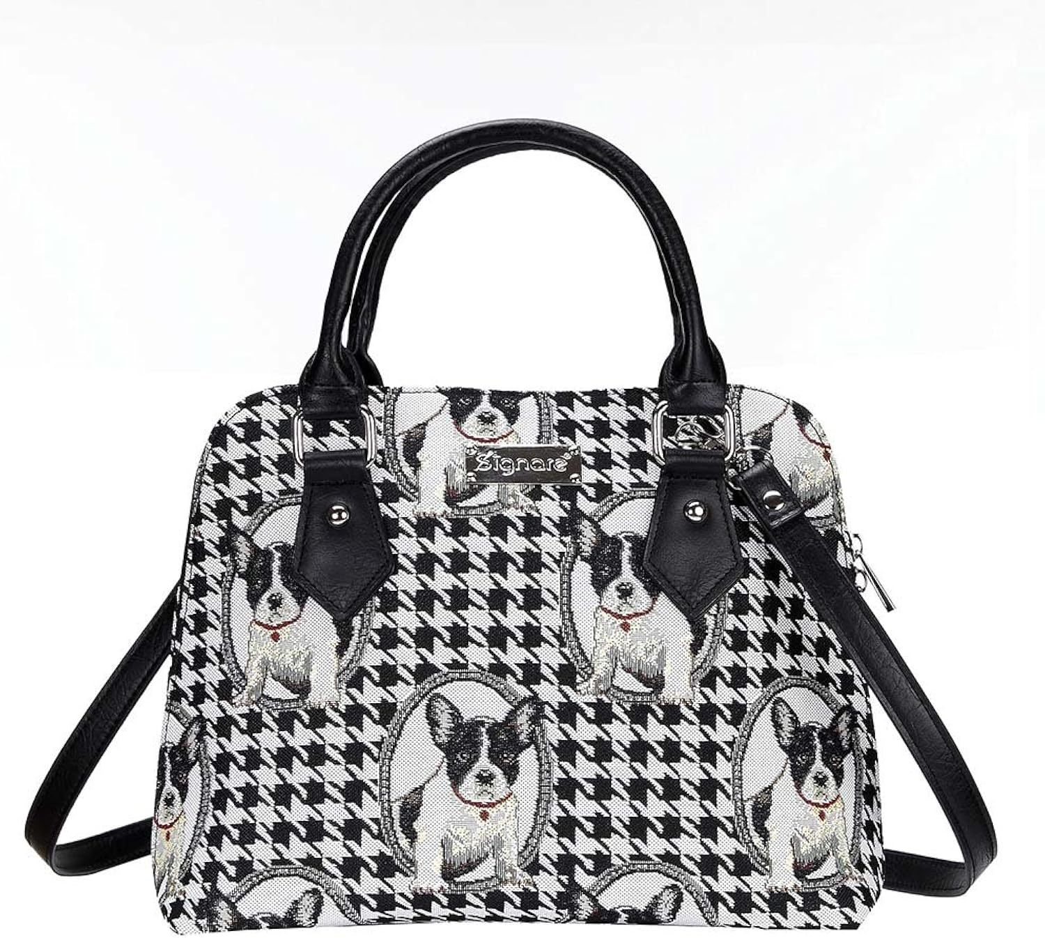 French Bulldog Convertible Top Handle Purse Handbag