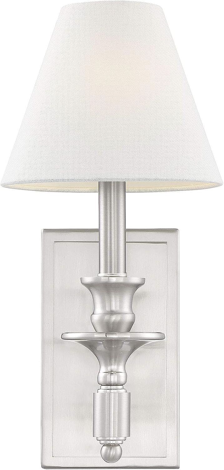 Savoy House Washburn 1 - Light Wall Light in  Satin Nickel