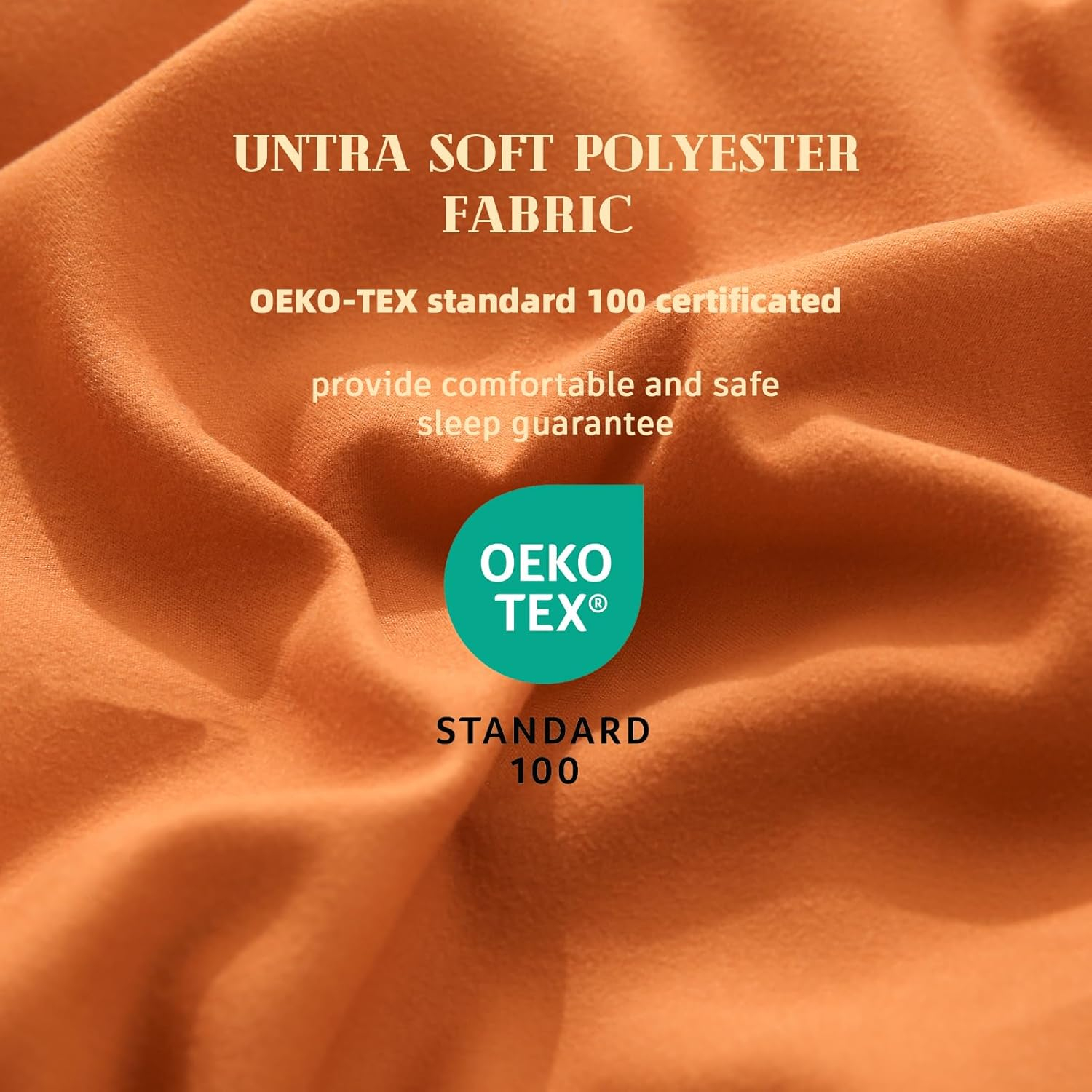 Cosybay Down Alternative Comforter (Burnt Orange, King) - All Season Soft Quilted King Size Bed Comforter - Duvet Insert with Corner Tabs - Winter Summer Warm Fluffy, 102x90 inches