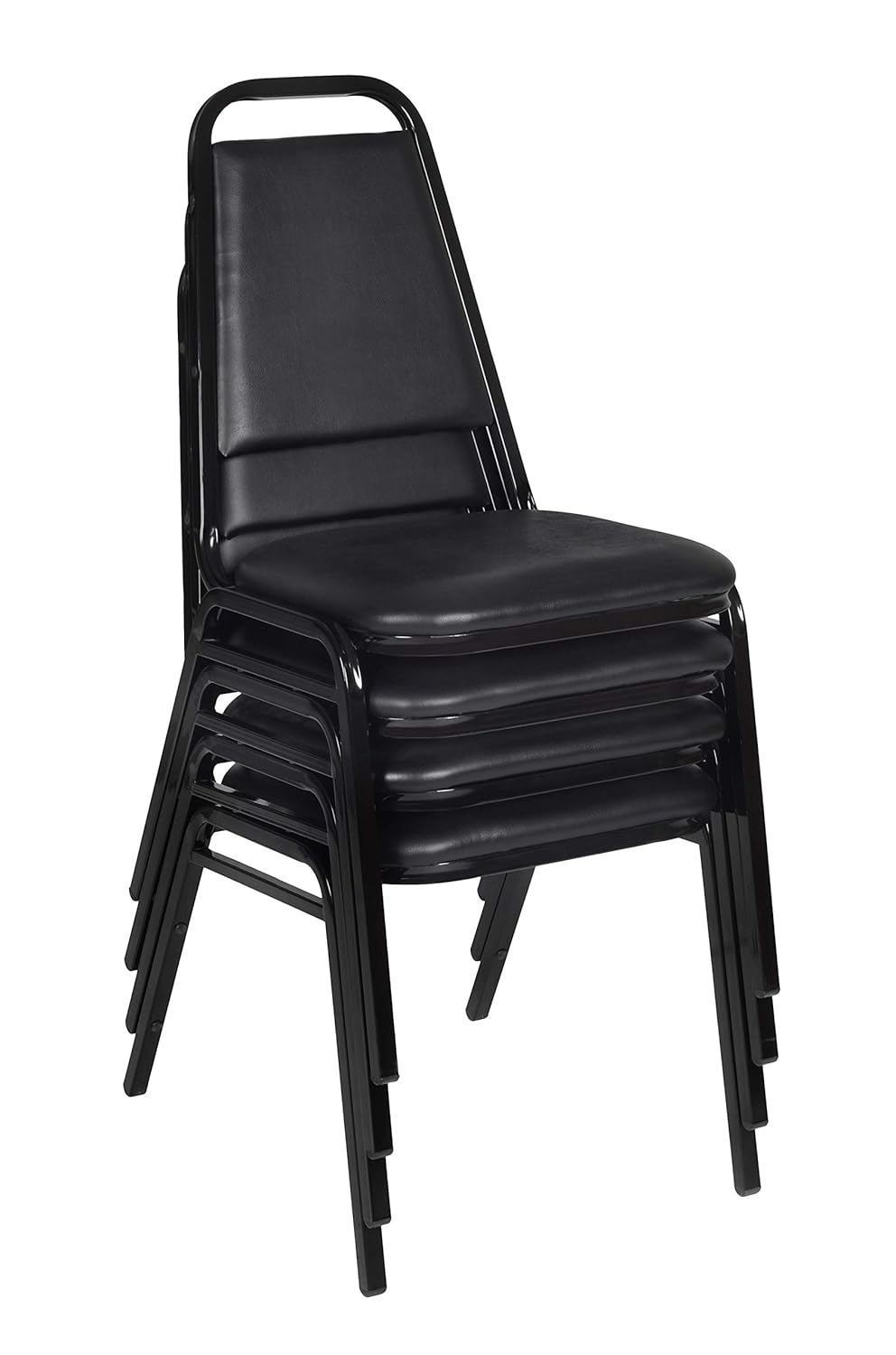 Restaurant Stack Chair (4 pack) in Black