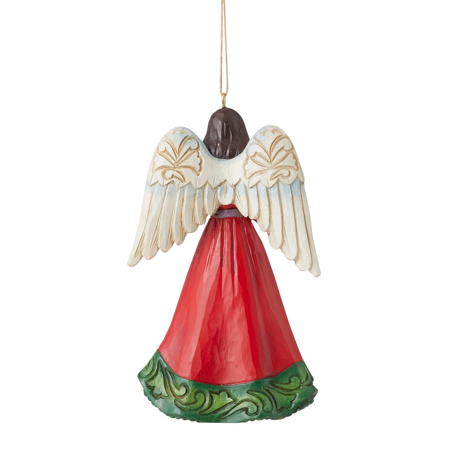 Heartwood Creek Christmas Angel Ornament with Holly and Cardinals