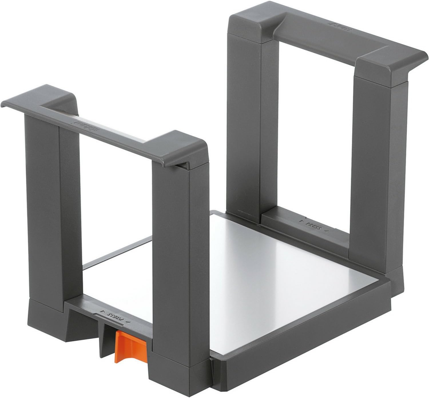 Adjustable Gray Nylon and Stainless Steel Plate Holder